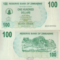 Simbabwe Pick-Nr: 42 Bankfrisch 2006 100 Dollars - Zimbabwe