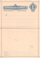 BRAZIL - CARTE LETTRE 200 REIS Not Used /G5 - Entiers Postaux