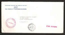 Afars Et Issas / Djibouti 1977 O Changement Du Nom Du Pays, Courrier Par Avion Service Des Postes Décolonisation Liberté - Usati