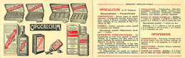 Paris 20ème * CPA Publicitaire Illustrée Double * OPOCALCIUM Du Dr GUERSANT , Pharmacie 121 Avenue Gambetta - Distrito: 20