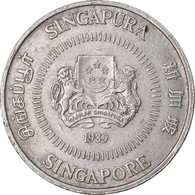 Monnaie, Singapour, 50 Cents, 1989, British Royal Mint, TTB, Copper-nickel - Singapour