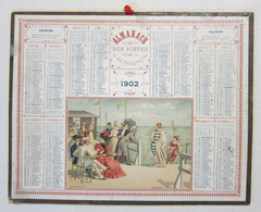 Ancien Calendrier Almanach Des Postes & Télégraphes 1902 - Illustration Aux Bains De Mer - Département Tarn & Garonne - Groot Formaat: 1901-20