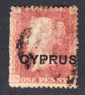 Cyprus 1880 Cancelled, Plate 208, Sc# 2,SG 2 - Chipre (...-1960)