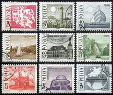 Poland 1966 Mi 1705-1713 Stableman With Percherons & Horses And Dogs By Piotr Michalowski (Complete Set, Used) - Sonstige & Ohne Zuordnung