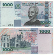 TANZANIA  1.000  Shilingi  P36b  (ND - 2006)   Nyerere's Shirt Closing The "male" Way - Tansania