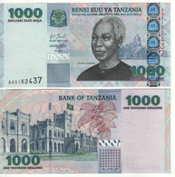 TANZANIA  1.000  Shilingi  P36a  (ND - 2003)   Nyerere's Shirt Closing The "female" Way - Tanzanie