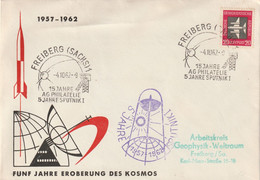 LETTRE - ESPACE - RDA Le 04/10/1962 - Sputnik I - Europe