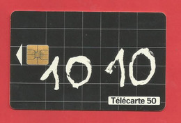 TELECARTE 50  U TIRAGE 1000 000 EX. France Télécom Appelez Le 10 10*---- X 2 Scan - Operatori Telecom