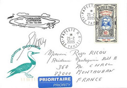 1963 1 Enveloppe  De POLYNESIE FRANCAISE Journée Du Timbre. Opération CLIPPERTON  TTBE 2 Scans - Unclassified