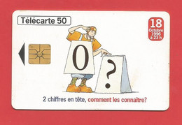 TELECARTE 50  U TIRAGE 2000 000 EX. France Télécom Numérotation à 10 Chiffres ---- X 2 Scan - Telecom