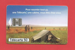 TELECARTE 50  U TIRAGE 1000 000 EX. France Télécom Une Télécarte Une Cabine ---- X 2 Scan - Telecom Operators