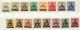 (C2) Surcharge Sarre Type III  * Et ** Et N° 16 NsG - Unused Stamps
