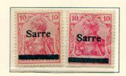 (C2) Sarre Mi 6 Ton Différent - Unused Stamps