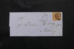 DANEMARK - Lettre De Holbæk Pour Aalborg En 1852, Affranchissement N° 2a , Lettre Signée - L 74929 - Covers & Documents