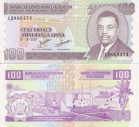 Burundi P37f  100 Francs  2007  UNC - Burundi