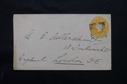 INDE - Entier Postal Type Victoria Pour Londres En 1889  - L 74935 - 1882-1901 Empire