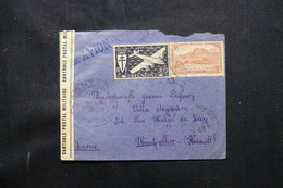 RÉUNION - Enveloppe En Recommandé De St Denis Pour La France En 1945 Avec Contrôle Postal - L 74948 - Briefe U. Dokumente