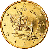 Chypre, 10 Euro Cent, 2010, SPL, Laiton, KM:81 - Cipro