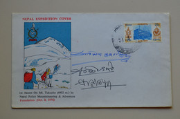 Special Signed Nepal Expedition Cover 1st Tukuche Ascent By Nepal Police Mountaineering & Adventure - Climbing