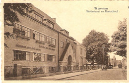 Wolverthem / Wolvertem : Statiestraat En Kostschool 1951 - Meise