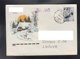 LIETUVA, COVER, AIR MAIL ** - Peacocks