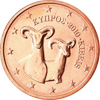 Chypre, 2 Euro Cent, 2010, SPL, Copper Plated Steel, KM:79 - Cipro