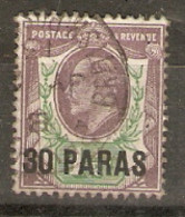 Brittish Levant   1911   SG  29 30 Paras  Overprint Fine Used - British Levant