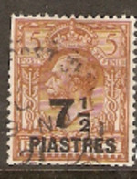 British Levant  1921 SG 45 7,1/2  Piastries  Overprints  Fine Used - Levant Britannique