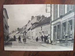 France 1905 CPA Villeneuve La Guyard à Montbard Postes Et Télégraphes Animée - Villeneuve-la-Guyard