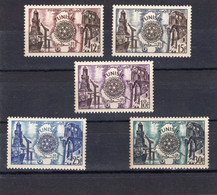 Tunisia/Tunisie 1955 - The 5th Anniversary Of Rotary International - Stamps 5v - Complete Set - MNH** - Unused Stamps