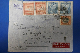 505 CHILI BELLE LETTRE 1931 PAR AVION SANTIAGO POUR LONDRES GB RARE POSTE  AERIEN - Chile