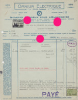 DISON 1927 OMNIUM ELECTRICITE  RARE - Elektrizität & Gas