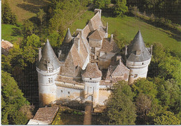 Beaumont Du Périgord - Le Château De Bannes (carte Façon Toilée) - Autres Communes