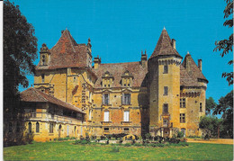 Lanquais - Le Château ( Carte Façon Toilée) - Autres Communes