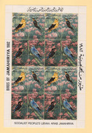 Libye - N°1042 à 1045 X4 (feuille) - Oiseaux - Cote 27.20€ - ** Neufs Sans Charniere - Libya