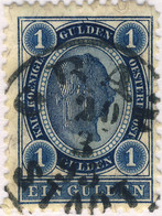 AUTRICHE / AUSTRIA - 1893 1 Gulden BLUE Mi.61 Oblitéré / Used "GRAZ / STADT" - Oblitérés