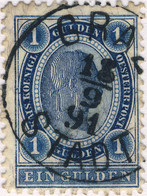 AUTRICHE / AUSTRIA - 1890 1 Gulden BLUE Mi.61 Oblitéré / Used "GRAZ / STADT" - Gebraucht