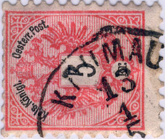 AUTRICHE / AUSTRIA 188? " KRUMAU " (gEj Klein 2417e) /Mi.46 P.10 (Czech Rep.) - Oblitérés