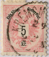 AUTRICHE / AUSTRIA 188? " KREMSMÜNSTER " (gEje Klein 2377c) /Mi.46 P.10 - Oblitérés