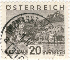 AUTRICHE / ÖSTERREICH 1931 UNZMARKT-MAUTERN A Nr.316 Bahnpoststempel On Mi.503x - Gebraucht