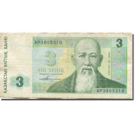 Billet, Kazakhstan, 3 Tenge, 1993-1998, 1993, KM:8a, TB - Kazakhstan