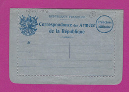 CARTE EN FRANCHISE MILITAIRE  ECRITE - Guerra De 1914-18