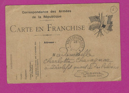 CARTE EN FRANCHISE MILITAIRE  OBL TRESOR ET POSTES POUR DIEULEFIT - Guerra De 1914-18