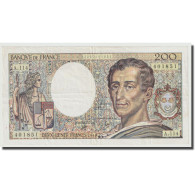 France, 200 Francs, Montesquieu, 1990, TTB+, Fayette:70.10 C), KM:155d - 200 F 1981-1994 ''Montesquieu''