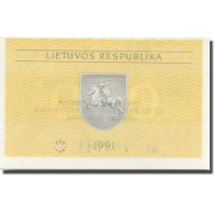 Billet, Lithuania, 0.10 Talonas, 1991, KM:29a, SPL - Lituania