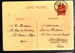 38869 - Entier  PETAIN à ALGER - Storia Postale