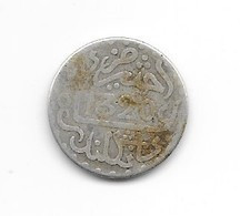 MAROC - 1 DIRHAM (1/10 RIAL )  1320 H  Londres - Abdul Aziz I - Argent - Morocco