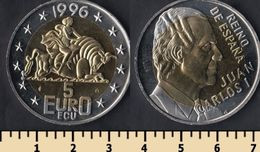 Spain 5 Euro Ecu 1996 - Otros