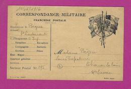 CARTE EN FRANCHISE MILITAIRE LYON POUR THONON LES BAINS - Guerra De 1914-18