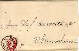 1871 -  Letter From PRAG BAHNHOF    Fr. 5 Kr - ...-1918 Préphilatélie